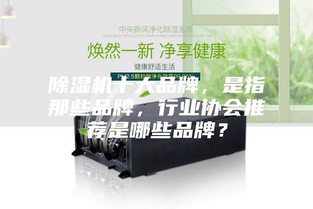 除濕機十大品牌，是指那些品牌，行業協會推薦是哪些品牌？