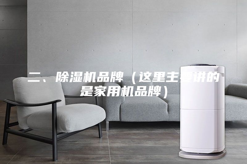 二、除濕機(jī)品牌（這里主要講的是家用機(jī)品牌）