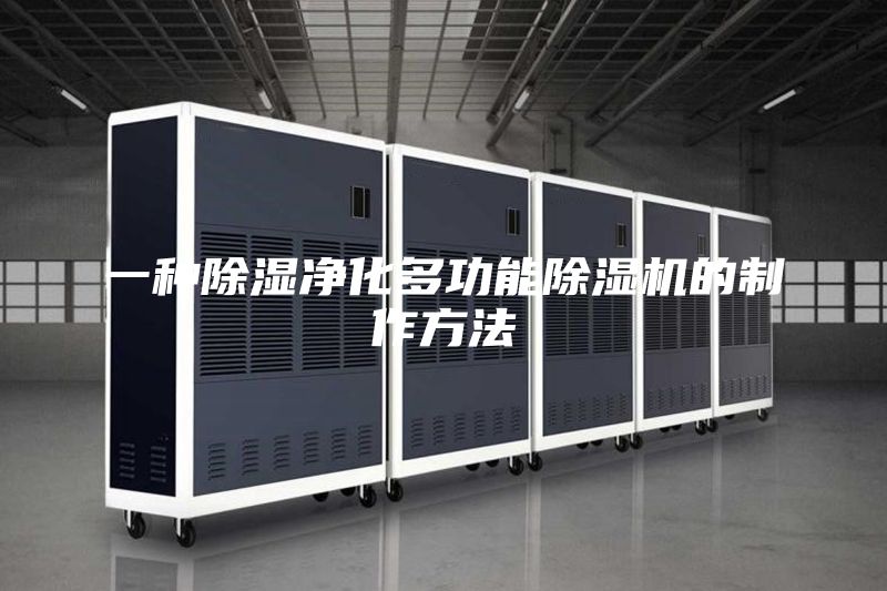 一種除濕凈化多功能除濕機(jī)的制作方法