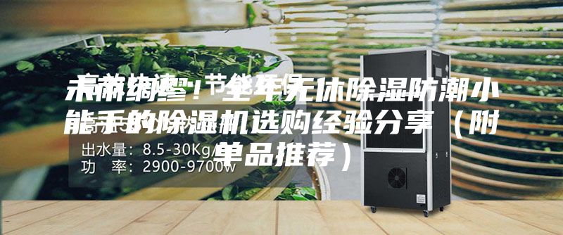 未雨綢繆！全年無休除濕防潮小能手的除濕機選購經驗分享（附單品推薦）