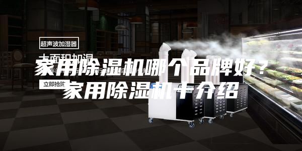 家用除濕機哪個品牌好？家用除濕機十介紹