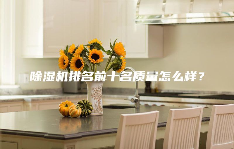 除濕機排名前十名質量怎么樣？