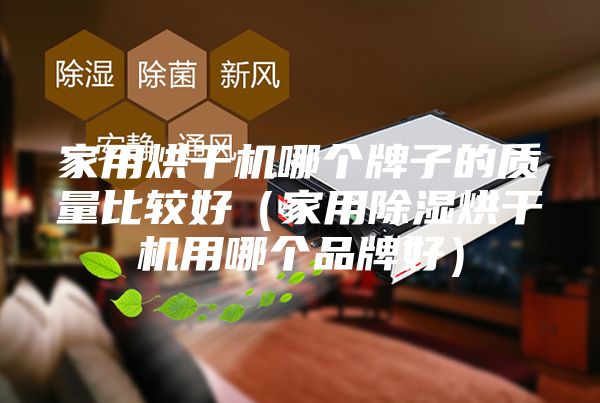 家用烘干機哪個牌子的質量比較好(家用除濕烘干機用哪個品牌好)