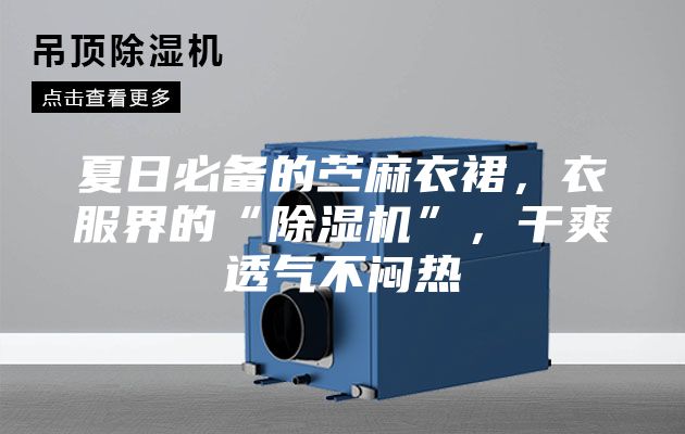 夏日必備的苧麻衣裙，衣服界的“除濕機”，干爽透氣不悶熱