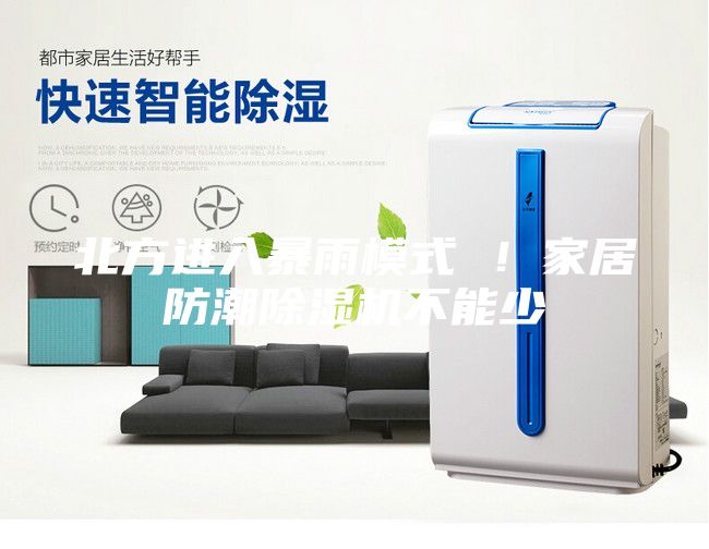 北方進入暴雨模式 ！家居防潮除濕機不能少