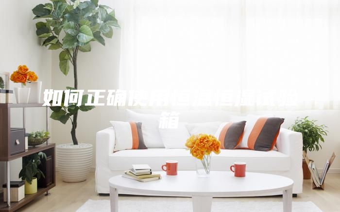 如何正確使用恒溫恒濕試驗箱